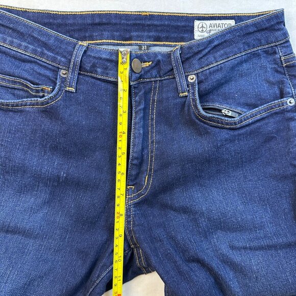 AVIATOR USA Mens Jeans The Concorde Travel Dark Wash Slim Fit 31 Hidden pockets - Picture 8 of 16